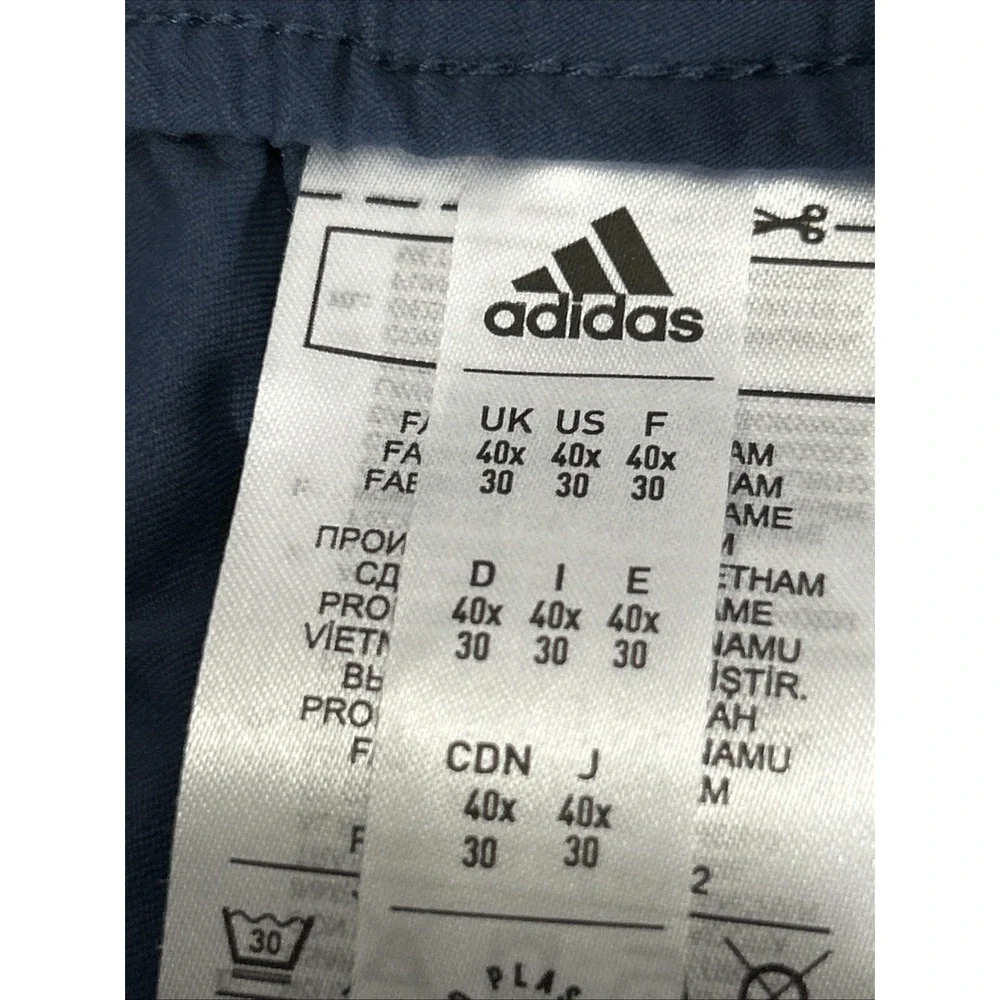 Adidas Men's Golf Go To Commuter Pants Joggers Navy Sz 40 HA6227 Lightweight